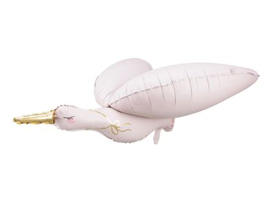 Folienballon Storch 100x43cm Hellrosa