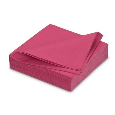 Servietten stoffähnlich 40x40cm 25 Stück Fuchsia