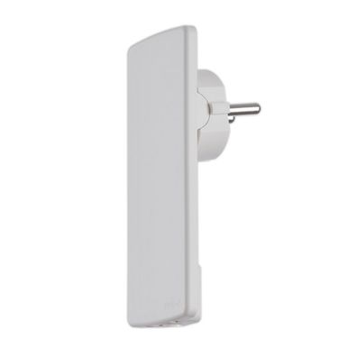 EVOline Plug, Schutzkontakt-Stecker, extraflach, Weiß