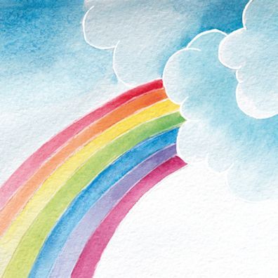 Servietten Papier 33x33cm 3-lagig Regenbogen 20 Stück Bunt