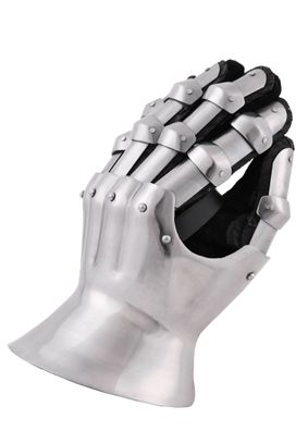 Mittelalterliche Stundenglashandschuhe, 14. Jh., 1,6 mm Stahl