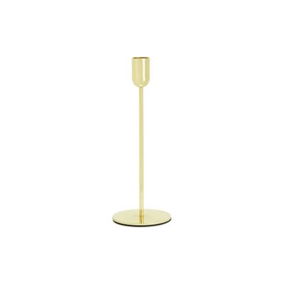 Kerzenhalter für Stabkerzen Metall 22cm Gold