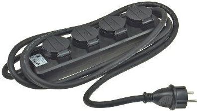 ChiliTec 4-Fach Steckdosenleiste Aussensteckdose, IP44, 3M Kabel