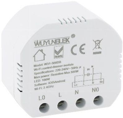 MILOS WiFi Unterputz Schalter+Dimmer Android iOS Alexa/Google tauglich