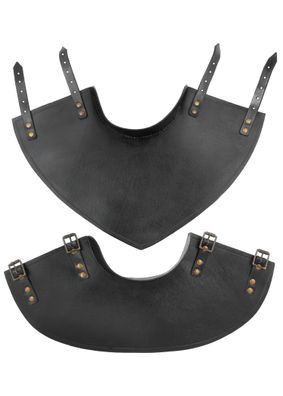 Leder Kragen Balor, schwarz