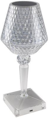 LED Tischleuchte Akku, 26 cm, Touchschalter