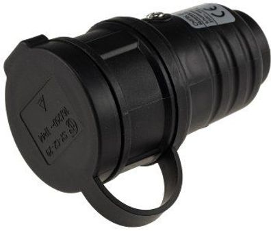 Schutzkontakt Kupplung IP44 230V Gummi Ausführung Außenbereich