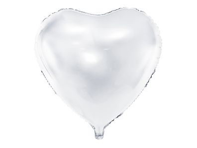 Folienballon Herz 35cm Weiß