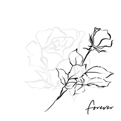 Servietten Papier 33x33cm 3-lagig mit Rosenmotiv Forever 20 Stück