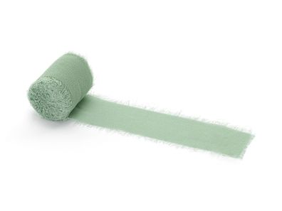 Chiffonband 4cm x 5m Hellgrün 3er Set