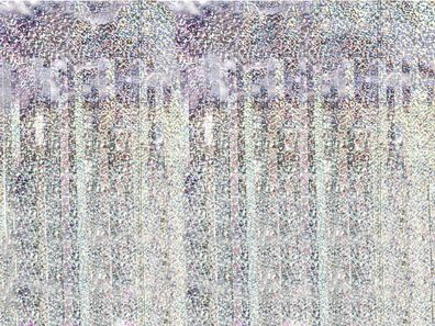 Lametta Vorhang 100x200cm Silber Holografisch