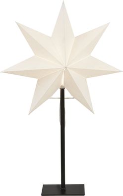 Standstern "Frozen", hne Lochung, weiß, E14, ca. 35 x 55 cm