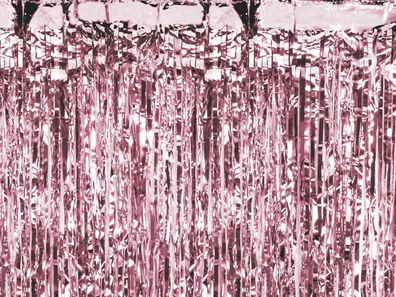 Lametta Vorhang 100x200cm Rosegold