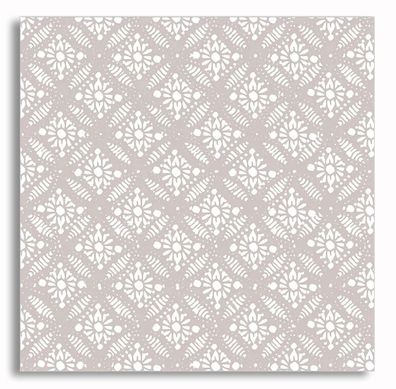 Servietten stoffähnlich 40x40cm mit orientalischem Muster Taupe