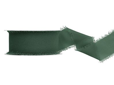 Chiffonband 4cm x 10m Dunkelgrün