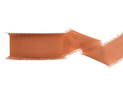 Chiffonband 4cm x 10m Kupfer