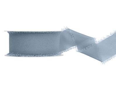 Chiffonband 4cm x 10m Eisblau
