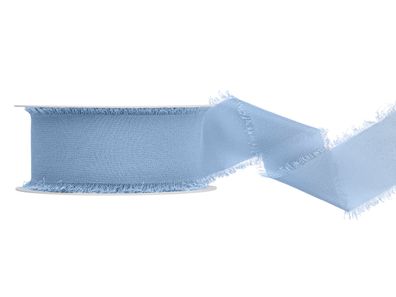 Chiffonband 4cm x 10m Blau