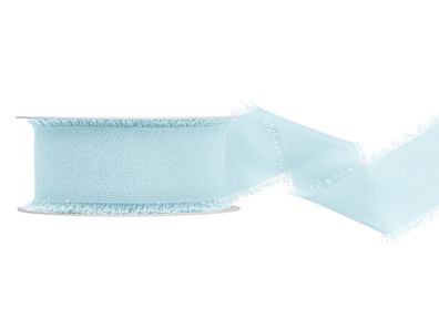 Chiffonband 4cm x 10m Hellblau