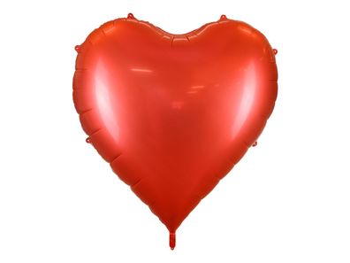 XXL Folienballon Herz 136x129cm Rot
