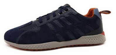 Geox U Snake Herrenschuhe Schnürschuhe Schnürer Blau Freizeit