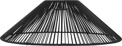 Star Lampenschirm Vide, schwarz, 58x18,5 cm, für E27,