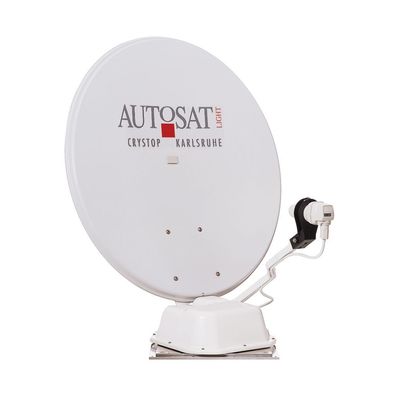 Sat-Anlage AutoSat Light S Digital Single mit 1-Knopf-Bedienteil, weiß