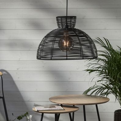Lamp Shade "Runde", schwarz, 47x32cm