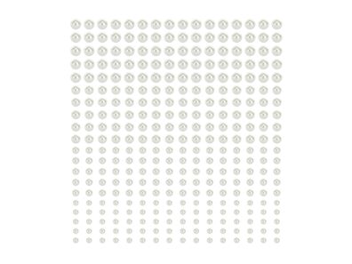 Perlen 3mm - 6mm selbstklebend Weiß Perlmutt