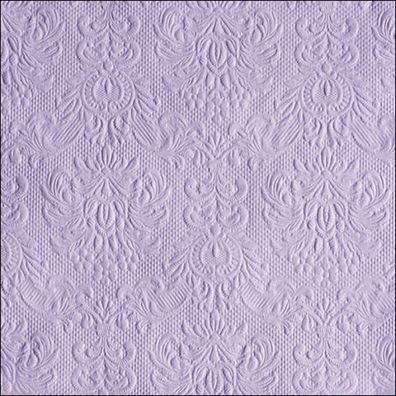 Servietten Papier 33x33cm Elegance geprägt 15 Stück Helllila