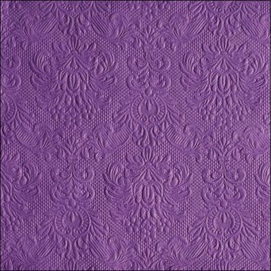 Servietten Papier 33x33cm Elegance geprägt 15 Stück Lila