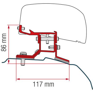 Kit Ford Custom L2 Markisenadapter F40