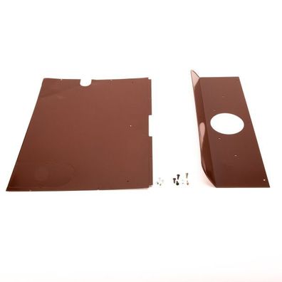 Rückwand RWS mit Wärmeleitblech S 2200 links, braun
