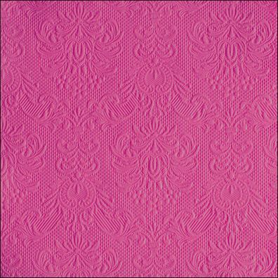 Servietten Papier 33x33cm Elegance geprägt 15 Stück Pink