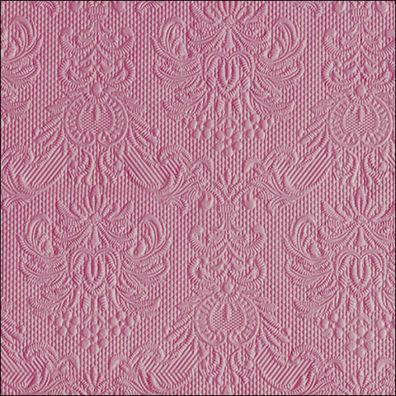 Servietten Papier 33x33cm Elegance geprägt 15 Stück Altrosa