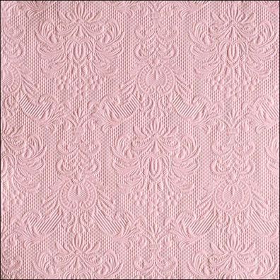 Servietten Papier 33x33cm Elegance geprägt 15 Stück Rosa