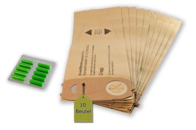 Filterset 20 tlg passt für Vorwerk Kobold VK 118, 119, 120, 121, 122 + Duft