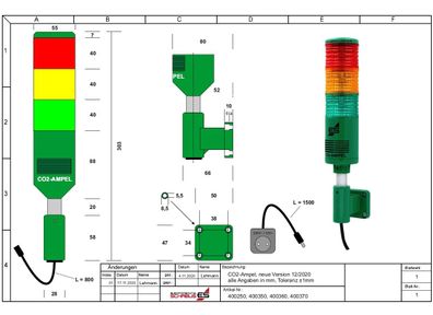 CO2 Schabus Ampel Medical