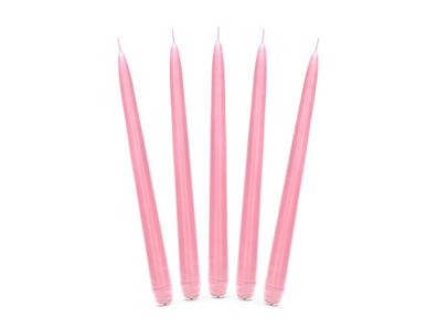 Spitzkerzen 24cm hellrosa, 10 Stück