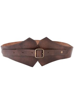 Mittelalter Miedergürtel aus Leder, braun