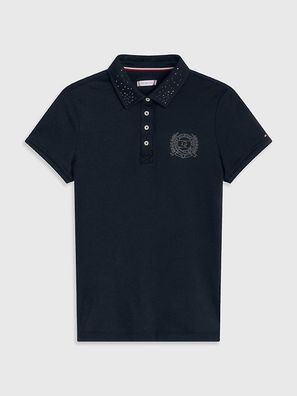 Tommy Hilfiger Performance Strass Poloshirt BLACK FS 2023