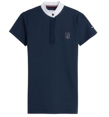 Tommy Hilfiger Performance Turniershirt Damen kurzarm mit Strass DESERT SKY FS 2023