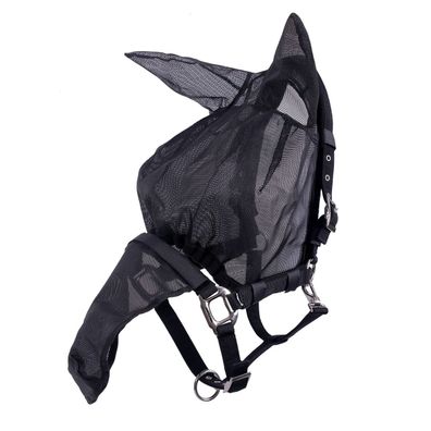 QHP Halfter-Fliegenmaske Combi mit Ohren schwarz FS/23
