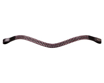 QHP Stirnriemen Collection Blush rosa silber FS/23