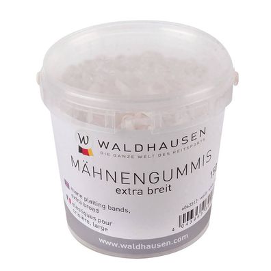Waldhausen Mähnengummis transparent extra breit 150g
