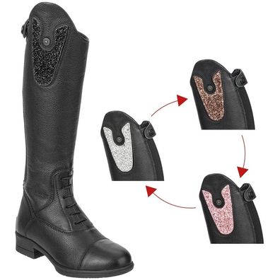 Suedwind Reitstiefel Kinder Nova Kids Fun Leather black