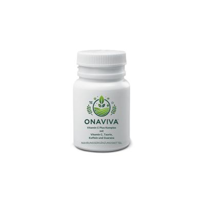 Onaviva Vitamin C Plus Komplex mit Vitamin C, Taurin, Koffein & Guarana - 60 Kapseln