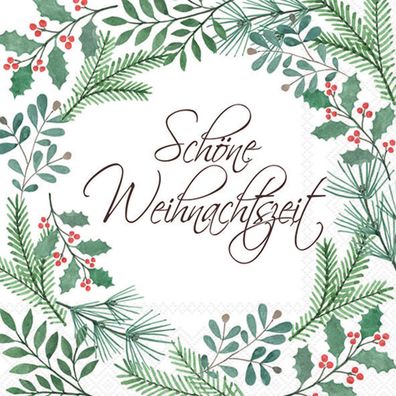 Servietten Papier 33x33cm 3-lagig Schöne Weihnachtszeit 20 Stück