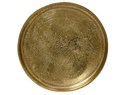 Dekoteller 30,5cm Metall Gold