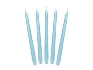 Spitzkerzen 24cm 10 Stück hellblau